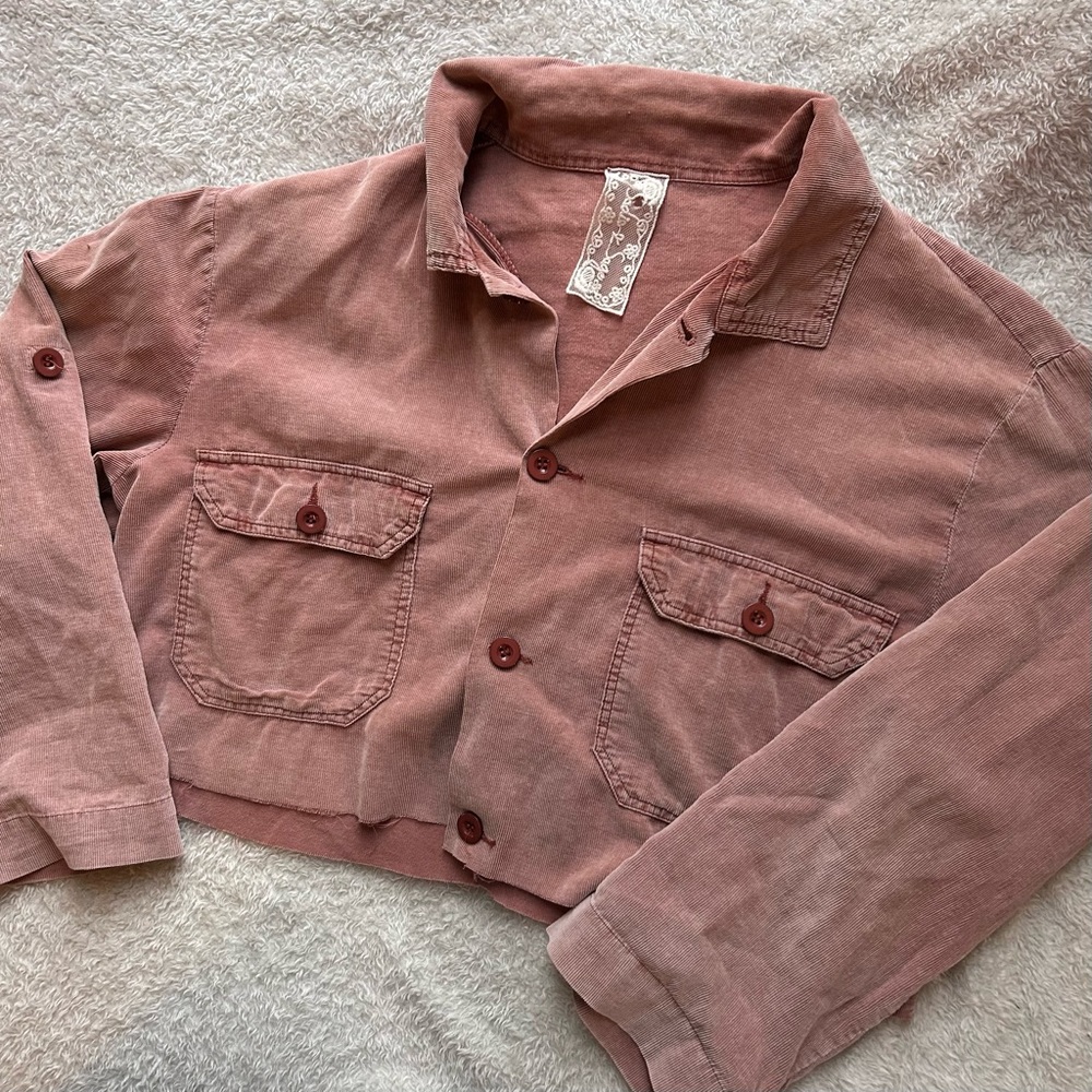 Sadie and sage cropped shacket
